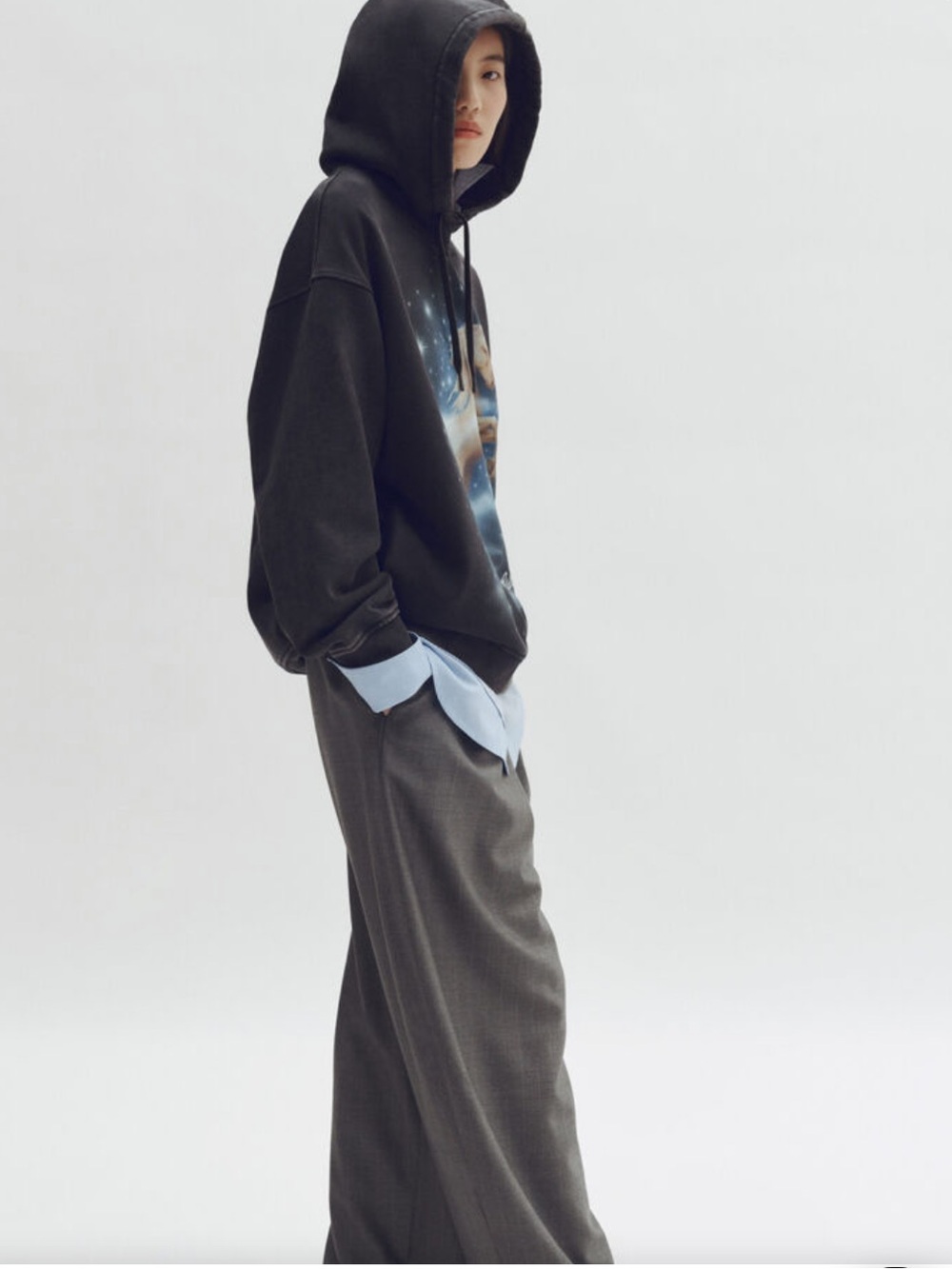 NWT (size small) H&M x Stella McCartney Women's Printed Cotton Hoodie - Picture 4 of 7
